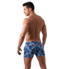 Bath Shorts of the brand TOF PARIS - Iconic Swim Shorts Tof Paris - Blue Camouflage - Ref : TOF209BU