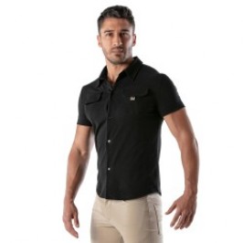 Camicia del marchio TOF PARIS - Camicia a maniche corte Patriot Tof Paris - Nero - Ref : TOF219N