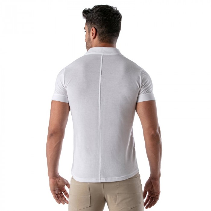 Shirt of the brand TOF PARIS - Tof Paris Patriot Short Sleeve Shirt - White - Ref : TOF219B
