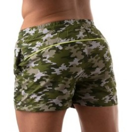 Bath Shorts of the brand TOF PARIS - Iconic Swim Shorts Tof Paris - Khaki Camouflage - Ref : TOF209K