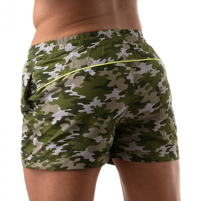 Badehosen der Marke TOF PARIS - Iconic Badeshorts Tof Paris – Khaki-Tarnung - Ref : TOF209K