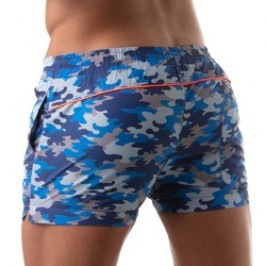 Badehosen der Marke TOF PARIS - Iconic Badeshorts Tof Paris – Blau-Tarnung - Ref : TOF209BU