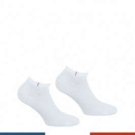 Socks of the brand EMINENCE - Set of 2 pairs of socks Cotton Combed Made in France Eminence - white - Ref : LV01 2320