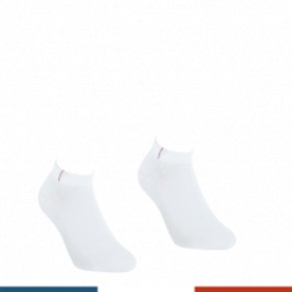 Calcetines de la marca EMINENCE - Lote de 2 pares de medias de algodón peinado hecho en Francia Eminence - blanco - Ref : LV01 2