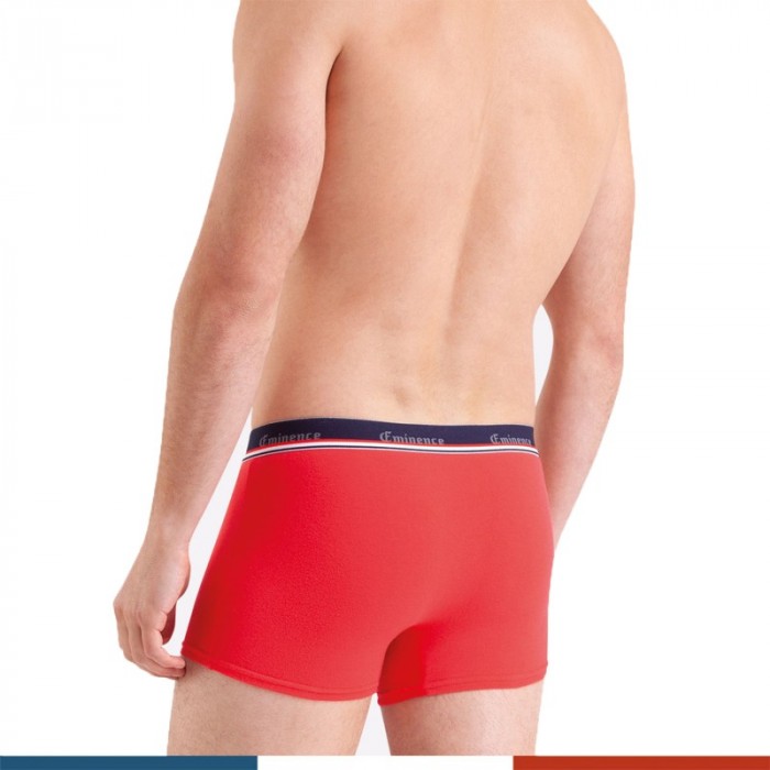 Boxer, shorty de la marque EMINENCE - Lot de 2 boxers homme Fait en France Eminence - rouge et bleu - Ref : LW01 2310