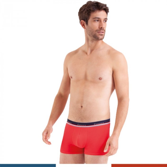 Boxer, shorty de la marque EMINENCE - Lot de 2 boxers homme Fait en France Eminence - rouge et bleu - Ref : LW01 2310