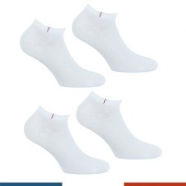 Socks of the brand EMINENCE - Set of 2 pairs of socks Cotton Combed Made in France Eminence - white - Ref : LV01 2320