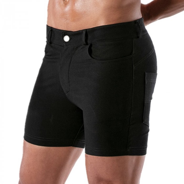 Short of the brand TOF PARIS - Chino Patriot Tof Paris Short - black - Ref : TOF216N