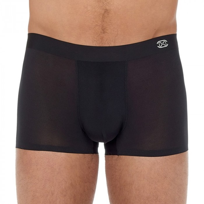 Boxer, shorty de la marque HOM - Boxer Comfort HOM H-Fresh - noir - Ref : 402592 0004