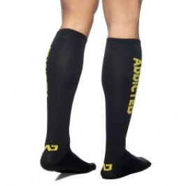 Chaussettes & socquettes de la marque ADDICTED - Chaussettes longues ADDICTED - jaune - Ref : AD381 C03 