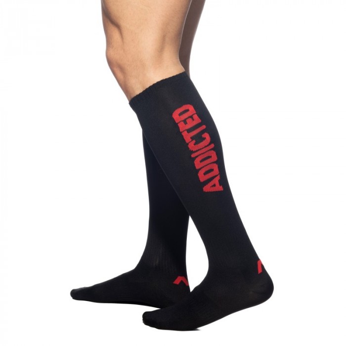 Socks of the brand ADDICTED - Long - red socks - Ref : AD381 C06