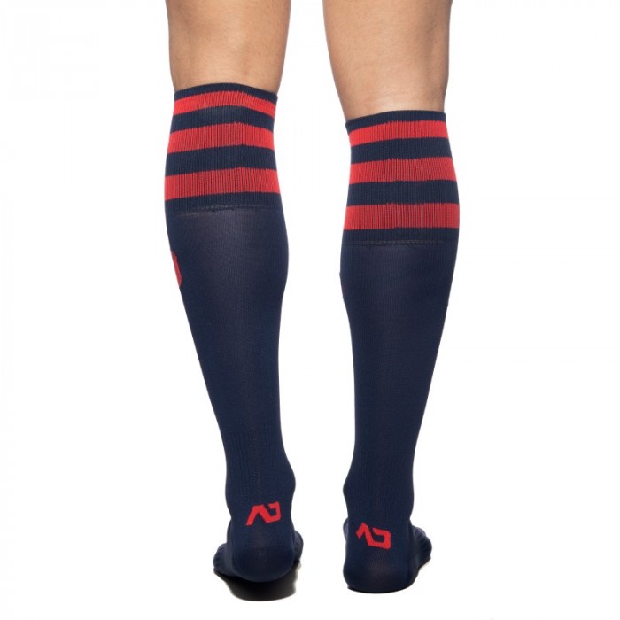 Chaussettes & socquettes de la marque ADDICTED - Chaussettes longues AD - marine - Ref : AD382 C09