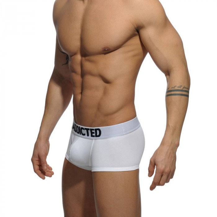 Boxershorts, Shorty der Marke ADDICTED - Boxer mein grundlegendes - Weiß - Ref : AD468 C01