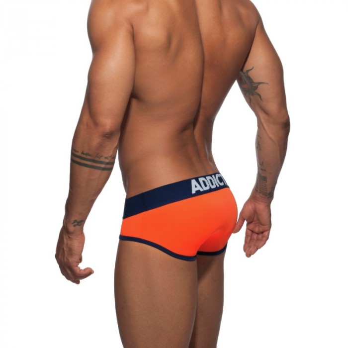 Slip de bain de la marque ADDICTED - Slip Swimderwear - orange - Ref : AD540 C04