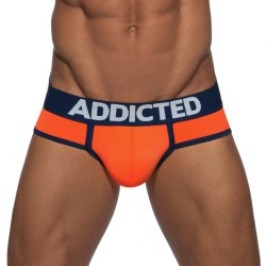 Bath Brief of the brand ADDICTED - Swimderwear briefs - orange - Ref : AD540 C04