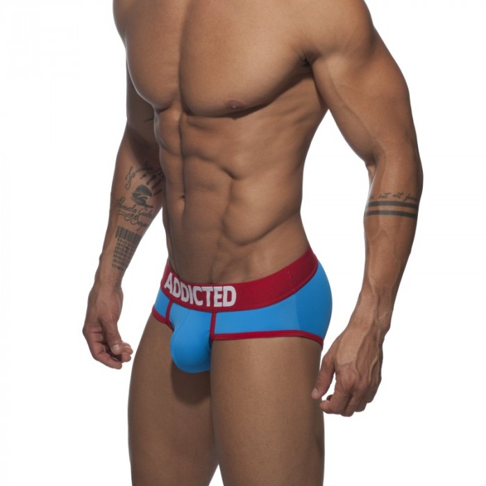 Badeschein der Marke ADDICTED - Badehose Briefe - surf blue - Ref : AD540 C22