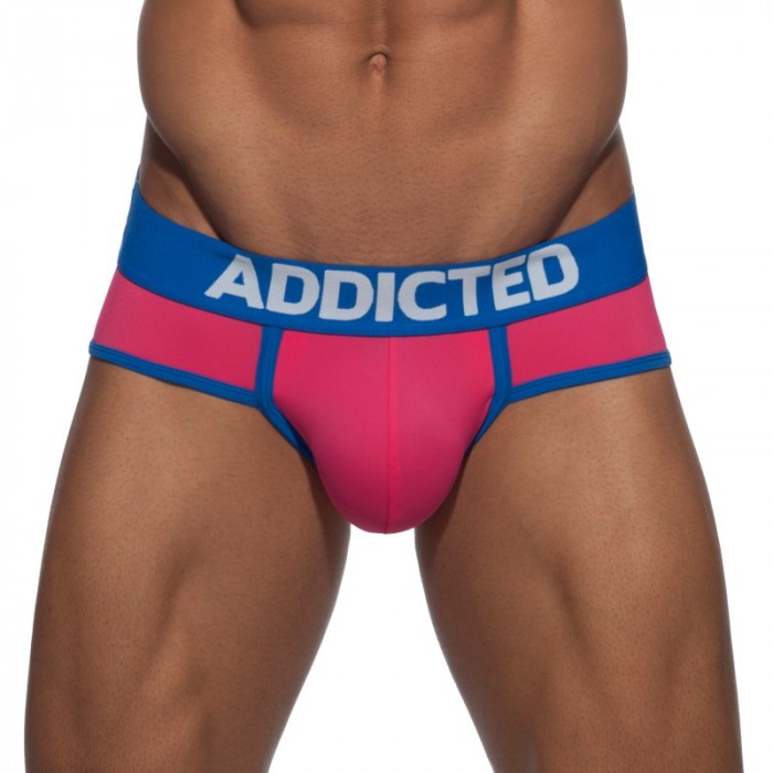 Badeschein der Marke ADDICTED - Badehose Briefe - fushia - Ref : AD540 C24