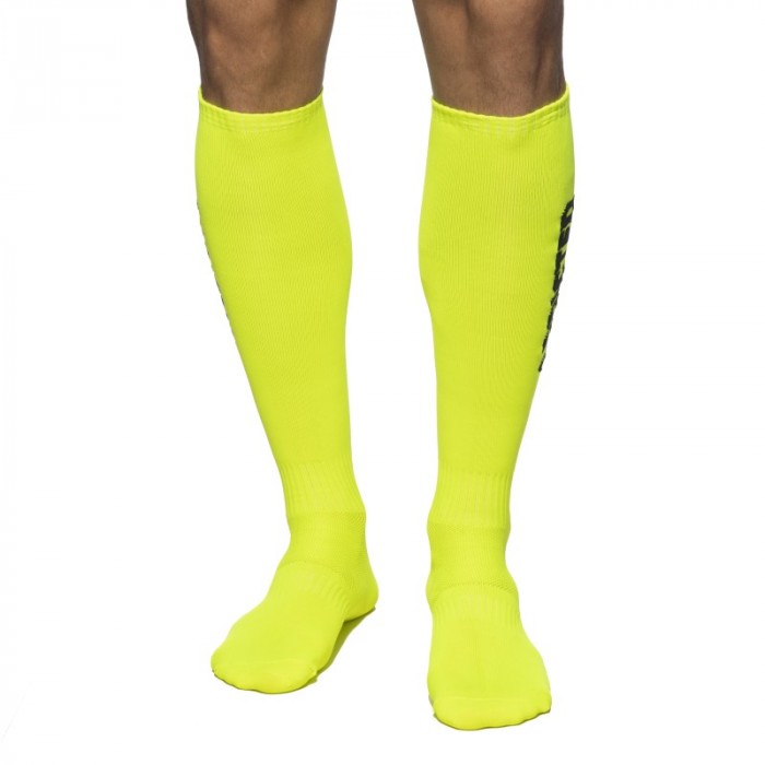 Socken der Marke ADDICTED - Neon lange Socken - gelb - Ref : AD1155 C31