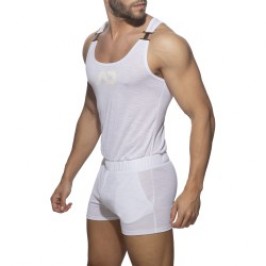 Body de la marque ADDICTED - Salopette AD flame - blanc - Ref : AD1107 C01