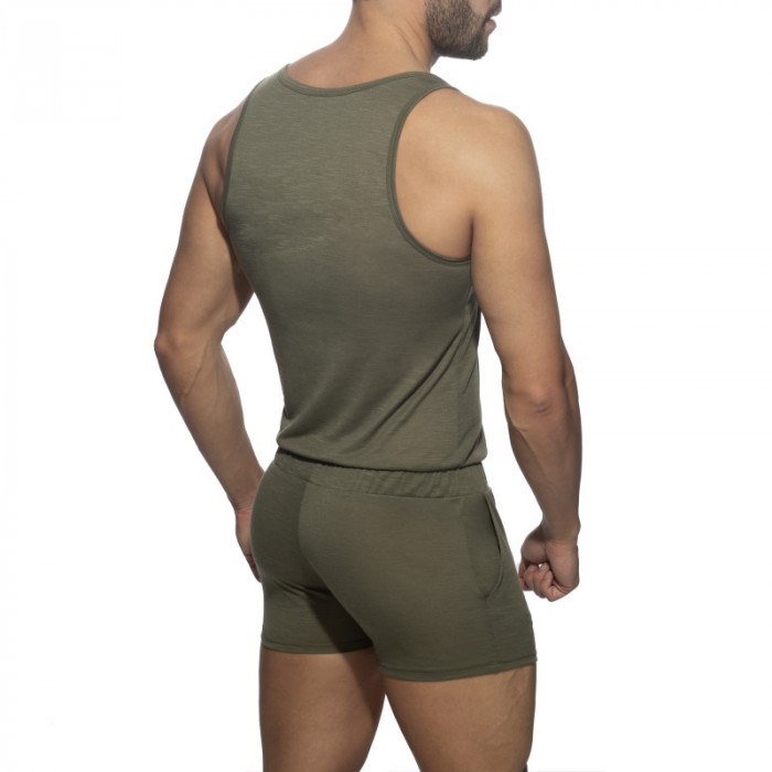 Body de la marque ADDICTED - Salopette AD flame - kaki - Ref : AD1107 C12