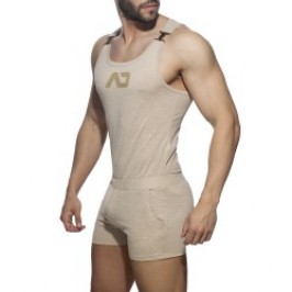 Body de la marque ADDICTED - Salopette AD flame - beige - Ref : AD1107 C28