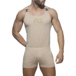 Body de la marque ADDICTED - Salopette AD flame - beige - Ref : AD1107 C28