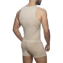 Body de la marque ADDICTED - Salopette AD flame - beige - Ref : AD1107 C28