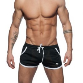 Short de la marque ADDICTED - Short Basic Mesh - noir - Ref : AD647 C10