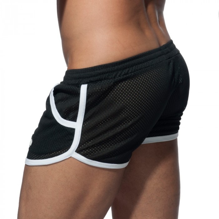 Short de la marque ADDICTED - Short Basic Mesh - noir - Ref : AD647 C10