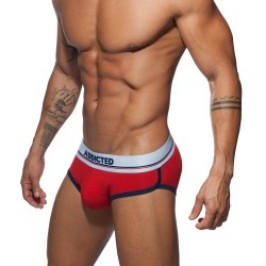 Slip de la marca ADDICTED - Calzoncillos de curva rojo - Ref : AD727 C06