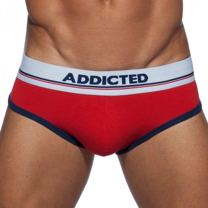 Slip der Marke ADDICTED - Rot Kurvenbriefe - Ref : AD727 C06