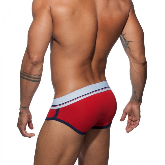 Slip, Tanga de la marque ADDICTED - Slip Curve rouge - Ref : AD727 C06