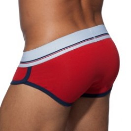 Slip de la marca ADDICTED - Calzoncillos de curva rojo - Ref : AD727 C06