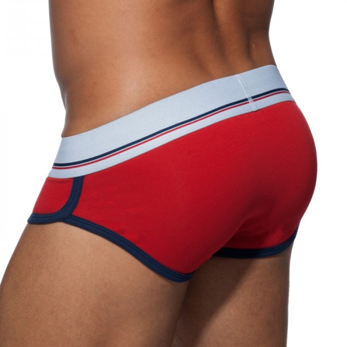 Slip, Tanga de la marque ADDICTED - Slip Curve rouge - Ref : AD727 C06