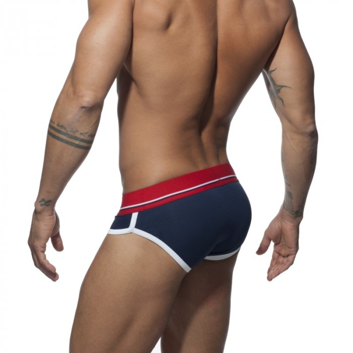 Slip de la marca ADDICTED - Calzoncillos de curva azul - Ref : AD727 C09