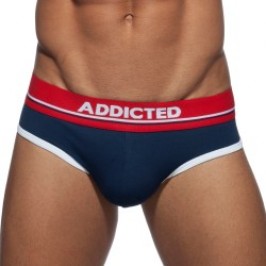 Slip, Tanga de la marque ADDICTED - Slip Curve marine - Ref : AD727 C09