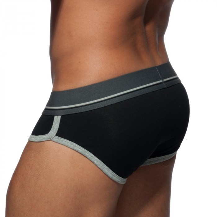 Slip de la marca ADDICTED - Calzoncillos de curva negro - Ref : AD727 C10