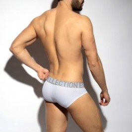 Slip, Tanga de la marque ES COLLECTION - Slip Recycled Rib - Blanc - Ref : UN570 C01