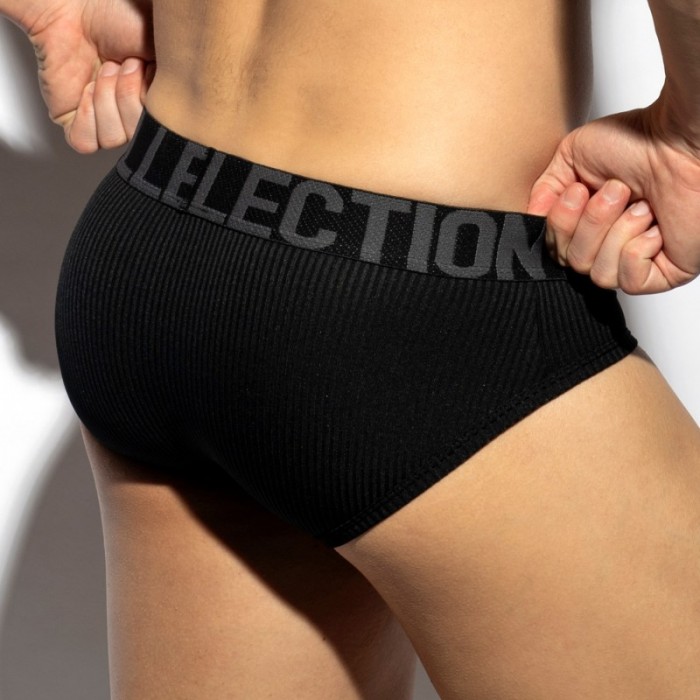 Brief of the brand ES COLLECTION - Recycled Rib brief - black - Ref : UN570 C10