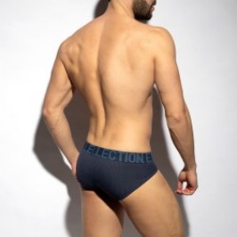 Slip, Tanga de la marque ES COLLECTION - Slip Recycled Rib - marine - Ref : UN570 C09