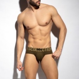 Brief of the brand ES COLLECTION - Recycled Rib brief - khaki - Ref : UN570 C12