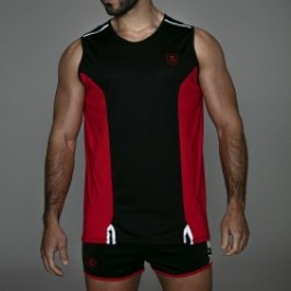 Top of the brand TOF PARIS - Tanktop Total Protection Tof Paris - Black/Red - Ref : TOF142NR