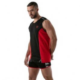 Top of the brand TOF PARIS - Tanktop Total Protection Tof Paris - Black/Red - Ref : TOF142NR