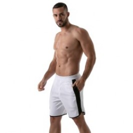 Ropa Deportiva de la marca TOF PARIS - Short largo Gym Tof Paris - Blanco - Ref : TOF146B