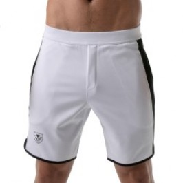 Sportwear de la marque TOF PARIS - Short long Gym Tof Paris - Blanc - Ref : TOF146B