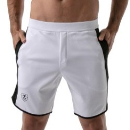 Sportswear del marchio TOF PARIS - Pantaloncini lunghi Gym Tof Paris - Bianco - Ref : TOF146B