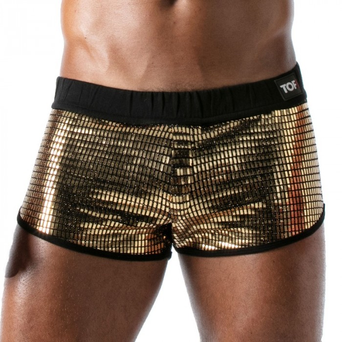 Short of the brand TOF PARIS - Star Mini Shorts Tof Paris - Gold - Ref : TOF179O