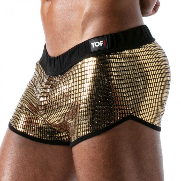 Short of the brand TOF PARIS - Star Mini Shorts Tof Paris - Gold - Ref : TOF179O