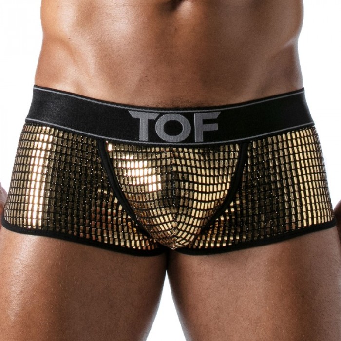 Boxershorts, Shorty der Marke TOF PARIS - Boxer Star Tof Paris - Gold - Ref : TOF171O