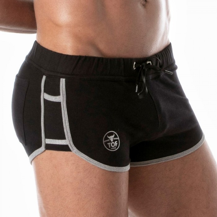 Short of the brand TOF PARIS - Retro Shorts Tof Paris - Black - Ref : TOF271N